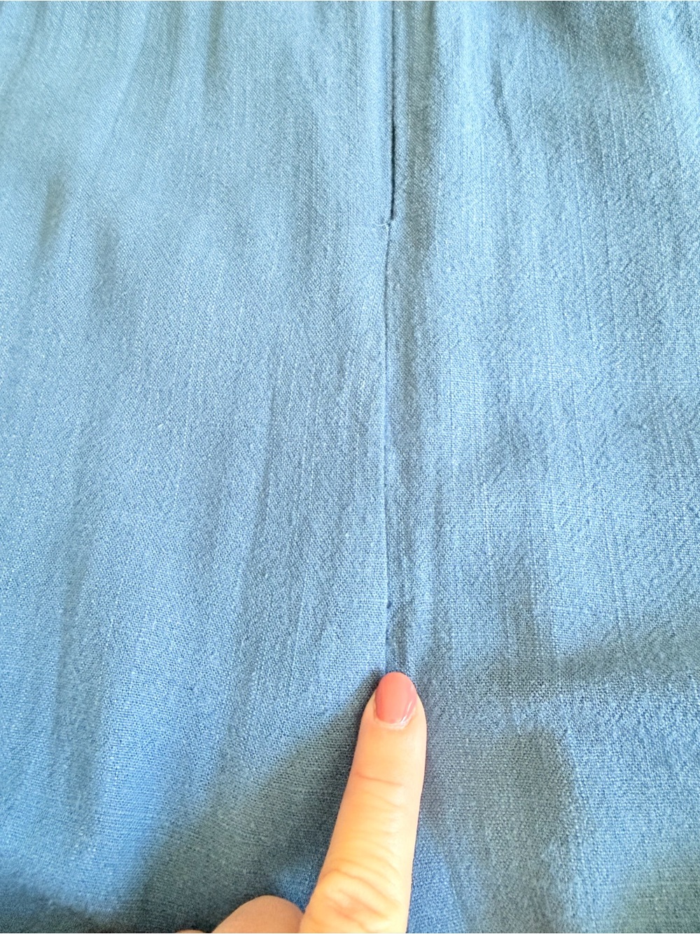 NATURAL LIFE Deep V Wide-Leg Jumpsuit in Denim Blue - Picture 10 of 16
